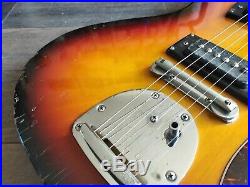 1960's Guyatone Japan LG-127T Vintage Offset Electric Guitar (Sunburst)