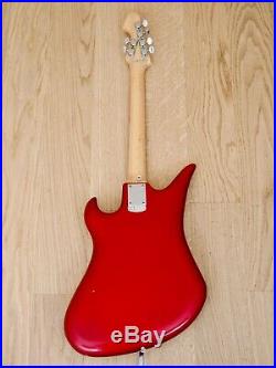 1966 Teisco Spectrum 5 Vintage Stereo Electric Guitar Red Japan with Case