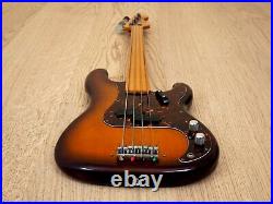 1970s Fernandes Fretless Vintage Electric P Bass FPB-70 VBS-FL Stone Logo, Japan