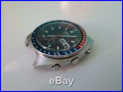 1972 Seiko 6139-6002 Pepsi Pogue Automatic Chronograph Day Date Head Only