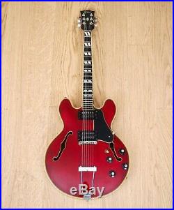 1974 Greco SA-700R Vintage Hollowbody Guitar Cherry 345 Japan Fujigen, Maxon PAF