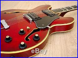 1974 Greco SA-700R Vintage Hollowbody Guitar Cherry 345 Japan Fujigen, Maxon PAF