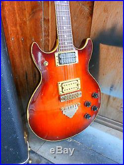 1979 Vintage Guitar Ibanez Artist Sunburst Set Neck DiMario PU Maple Top Japan