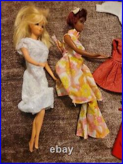 2 Vintage 1966 Mattel Barbie's Japan, Clothing, Case, Accessories, Wigs, More