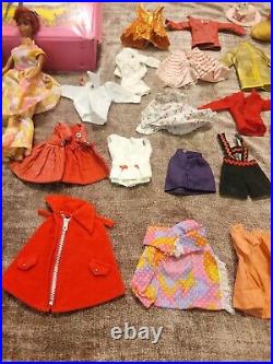 2 Vintage 1966 Mattel Barbie's Japan, Clothing, Case, Accessories, Wigs, More