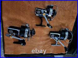 3-Shimano Vintage Fishing Reels 1-KX-l, 1-KX-lll & 1-KX-lV Collectible Japan