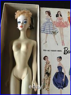 3 VINTAGE BLONDE PONYTAIL BARBIE DOLL 3 with Swimsuit Box and Accessories