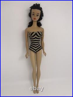 #850 Ponytail Barbie Brunette #3 Patent Pending Mattel Ponytail Doll Nipples OSS