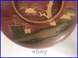 A BIG Japanese Late Edo Period Makie Lacquered Confectionary Box No repairs