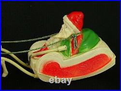 Antique 9067 Celluloid Santa Sled & Reindeer Set in Box Made in Japan'30s