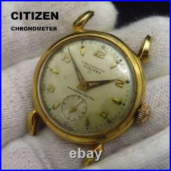 Antique CITIZEN CHRONOMETER hand-wound watch Sumoseko Vintage From Japan