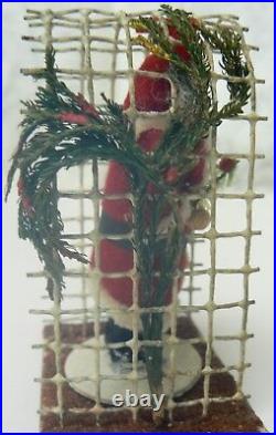 Antique HandCrafted SANTA Figurine in ARBOR 4 Tall made in OCCUPIED JAPAN