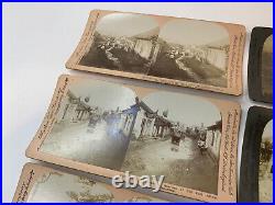 Antique Japan & China Photo Stereoview Set Lot X 72 c1904 Keystone & Underwood