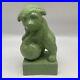 Antique Japan Crackle Glaze Celadon Dog Figure 1920