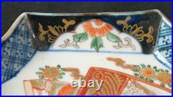 Antique Japan Imari plates Kakuzara 1800s ceramic kiln art