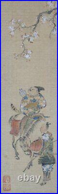 Antique Japan Ninja and Samurai miniatures painting 1800 Japan art