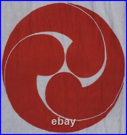 Antique Japan banner big size linnen dye flag 18080 Samurai