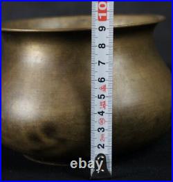 Antique Japan bronze Koboshi vase 1890 fine hand craft