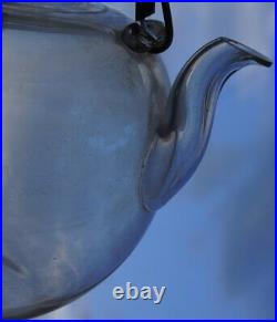 Antique Japan glass teapot Sencha tea 1910 art craft