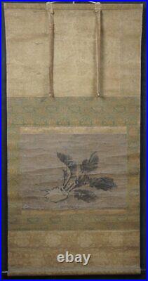 Antique Japan master Kano Tanyu Buddhist painting 1650 Edo era craft