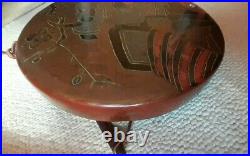 Antique Japanese Decorated Gong, Copper, Enameled 12