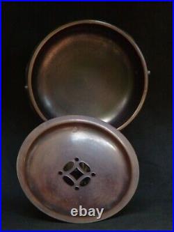 Antique Japanese Vintage Bronze Slop Basin Kensui Waste water Pot Bowl