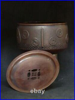 Antique Japanese Vintage Bronze Slop Basin Kensui Waste water Pot Bowl