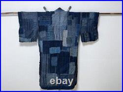 Antique Vintage Japan BORO Old Japanese Indigo Cloth Fabric Patchwork hanten