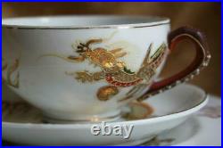 Antique/Vintage Japan Kutani 21 Piece Dragonware Geisha Girl Porcelaine tea set
