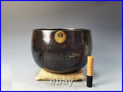 Antique Vintage Japan Temple Singing Bowl 12 inch Wide Japanese Bronze Rin Orin