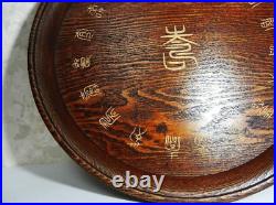 Antique Vintage Made in 1927 100 years of age Wooden tray From Japan Super Rare