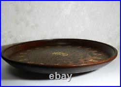 Antique Vintage Made in 1927 100 years of age Wooden tray From Japan Super Rare