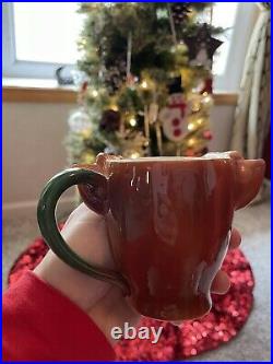 Antique Vintage Rudolph Reindeer Mug Tea cup Japan Lefton Numbered 3751