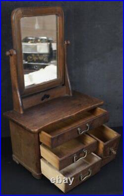 Antique mirror cabinet Japan furniture 1930s interior craft Kyodai
