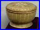 Antique/vintage Signed And Dated Japan 1953 Covered Basket