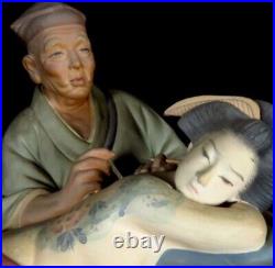 Antique /vintage Tattoo Statue Figurine Japan