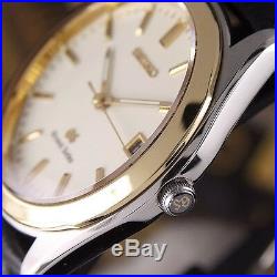 Authentic Grand Seiko Date Ref. 8N65-8000 18K Solid Gold Bezel Quartz Mens Watch