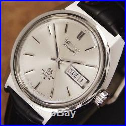 Authentic Grand Seiko Day Date Ref. 6146-8000 Silver Dial Automatic Mens Watch
