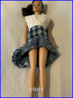Barbie Teen Age Fashion Model Stock No. 850 1962 by Mattel Platinum Ponytail