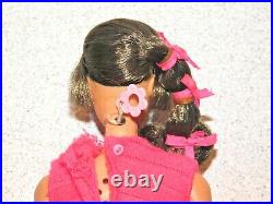 Barbie VINTAGE Brunette SIDE PONYTAIL TALKING BARBIE Doll withOriginal Hair Set