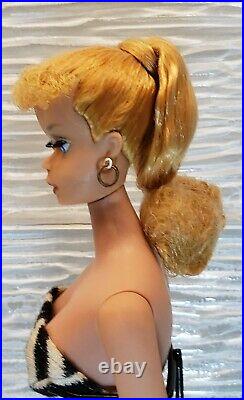 Beautiful Vintage 1960 Japan Barbie #4 Blonde Ponytail Excellent Condition