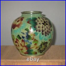 Beautiful Vintage Japanese Cloisonné Plique a Jour Vase By Ando Cloisonne
