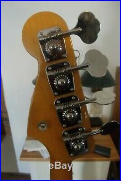 Black Fender American Vintage 62 Precision Bass with 62 Fender Japan Jazz Neck
