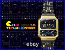 Casio Vintage x BANDAI PAC-MAN Limited A100WEPC-1B Collector Watch IN HAND