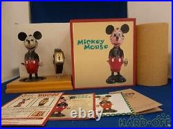 DISNEY Mickey Mouse Birthday Watch & Toy Set Rare Vintage Antique Japan