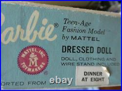 Early Vintage Barbie Dinner at 8 Dressed Box Doll Complete 1963 VGC