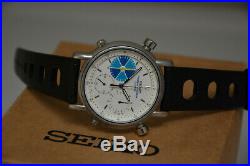 Extremely Rare Seiko Chronograph watch 7a28-7090 Yacht Timer Vintage