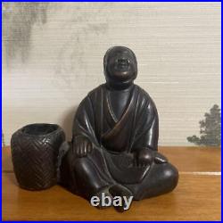 FARMER BIZEN Ware Pottery Statue 4.7 inch Japan Vintage Figurine Figure Ornament