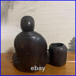 FARMER BIZEN Ware Pottery Statue 4.7 inch Japan Vintage Figurine Figure Ornament