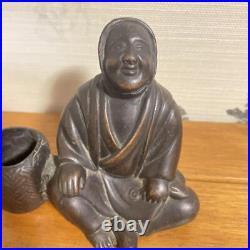 FARMER BIZEN Ware Pottery Statue 4.7 inch Japan Vintage Figurine Figure Ornament